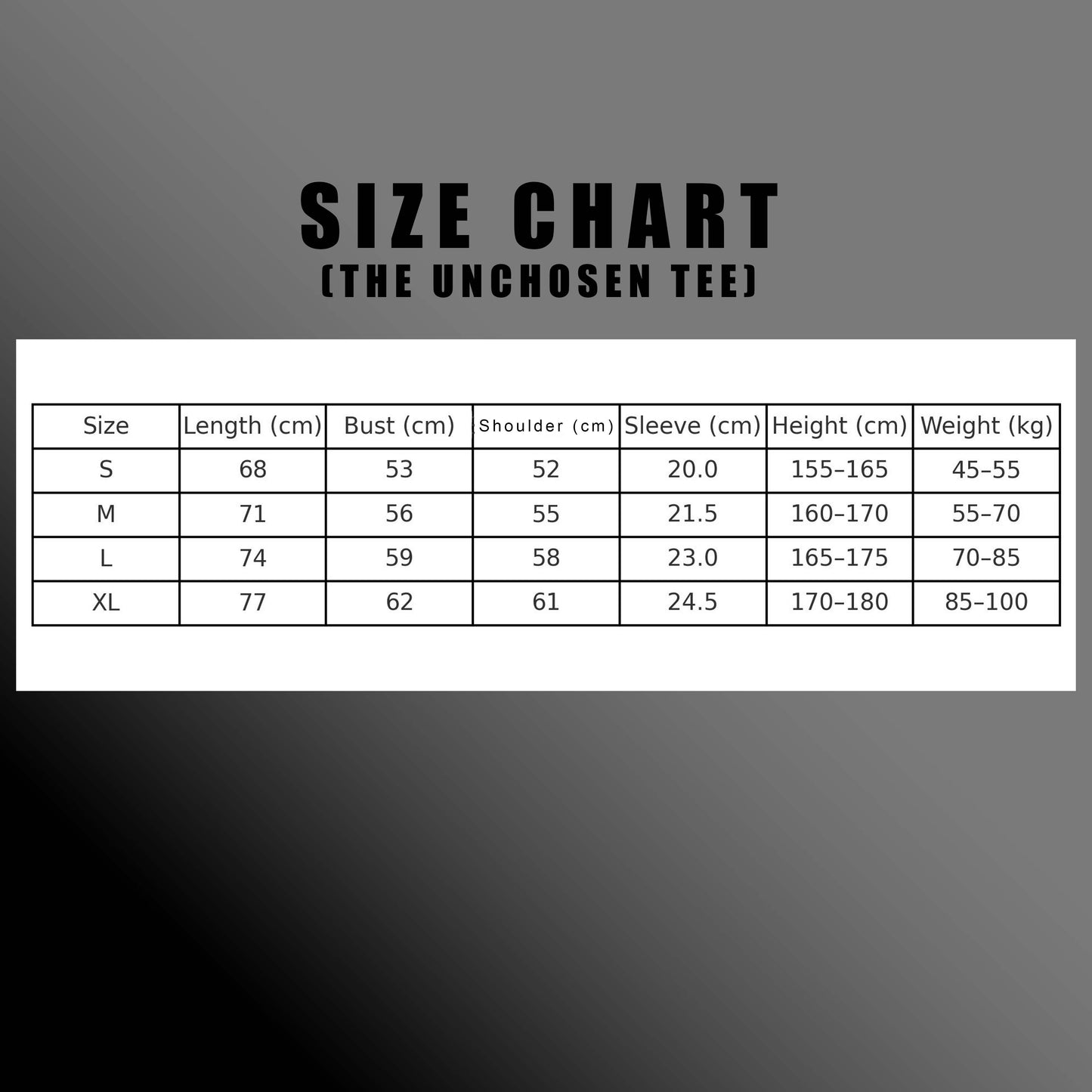 THE UNCHOSEN TEE - (OVERSIZED ACID WASH)