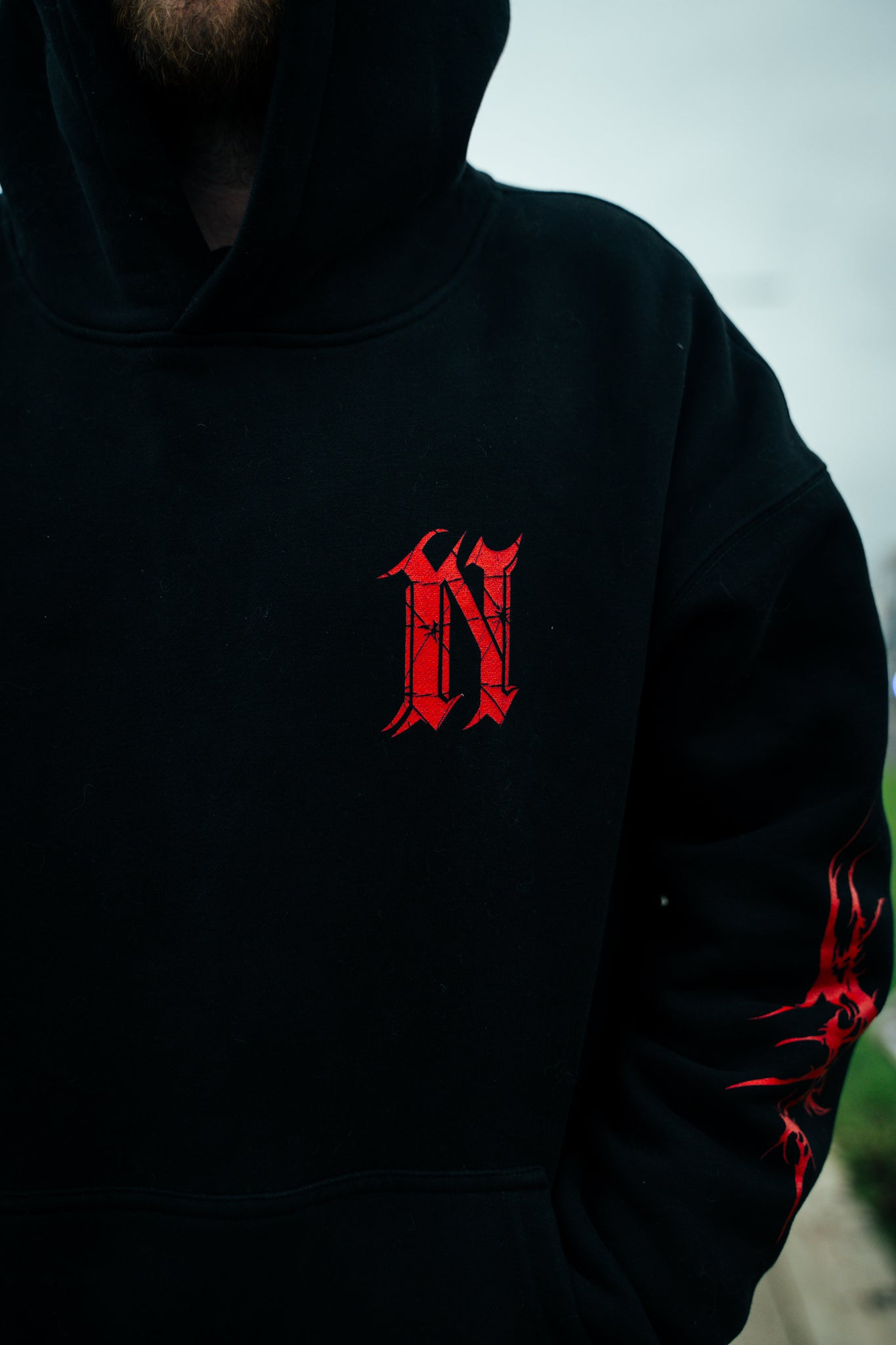 UNLEASH CHAOS - HEAVY OVERSIZED HOODIE (450GSM)