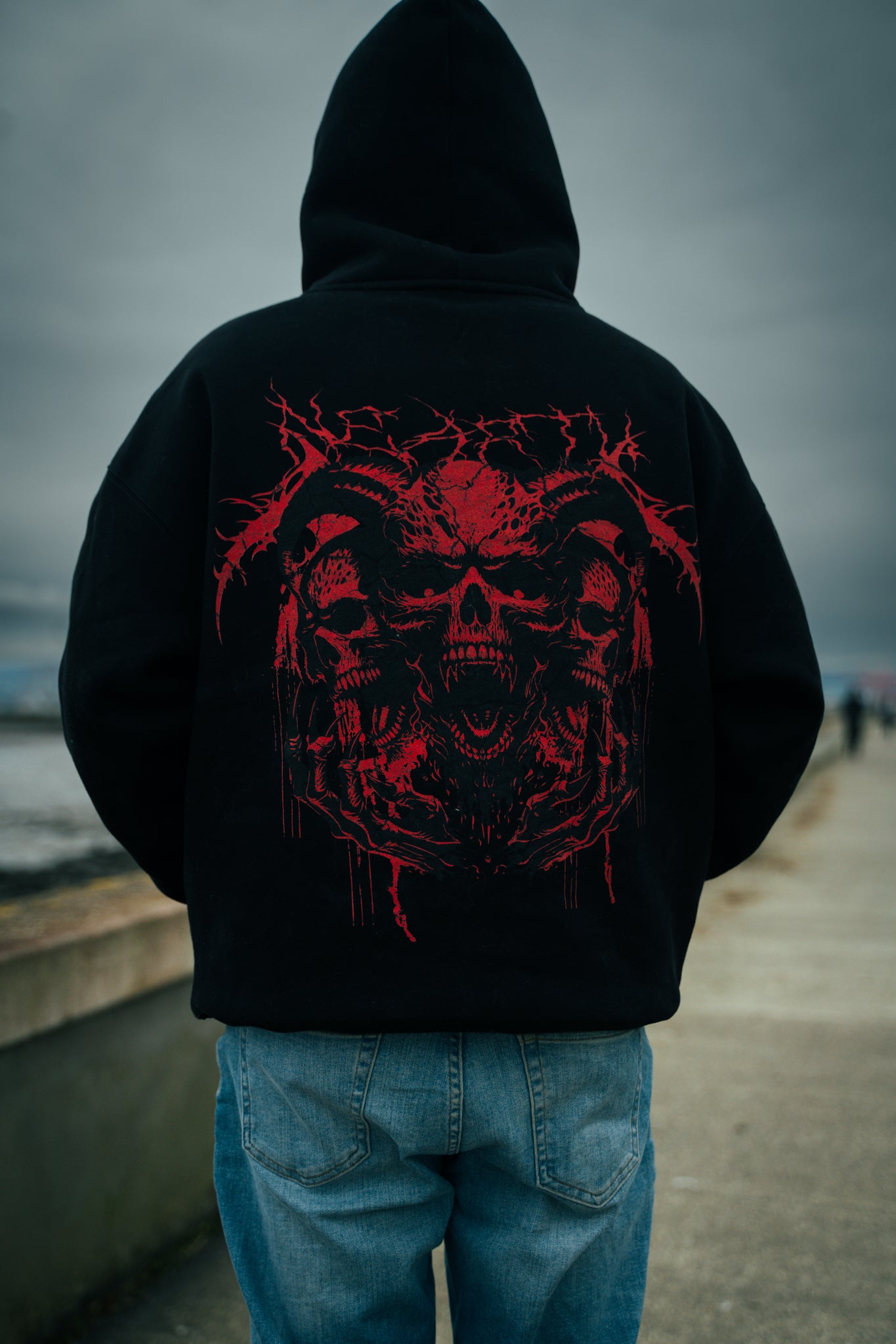 UNLEASH CHAOS - HEAVY OVERSIZED HOODIE (450GSM)