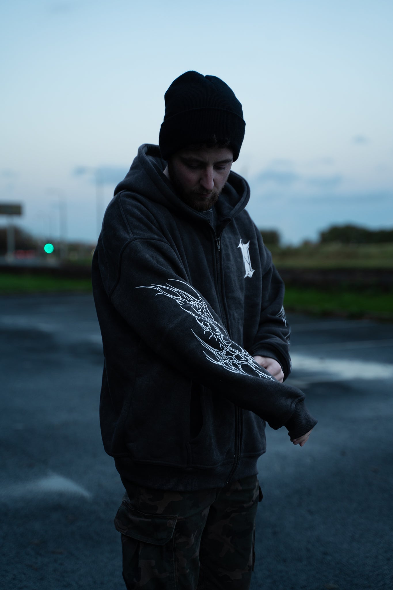 SPYDER-SIGILISM OVERSIZED ZIP HOODIE (PRE-ORDER 5 WEEKS)